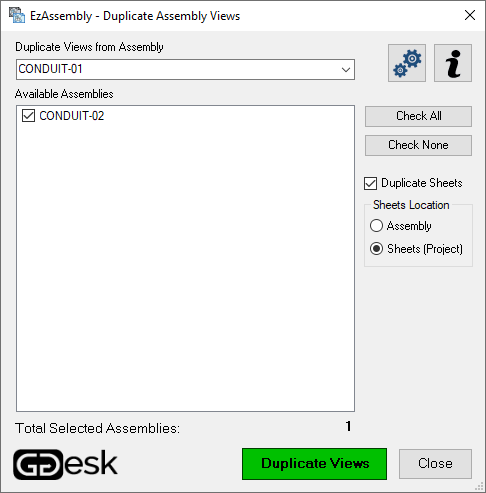 Duplicate Assembly Views